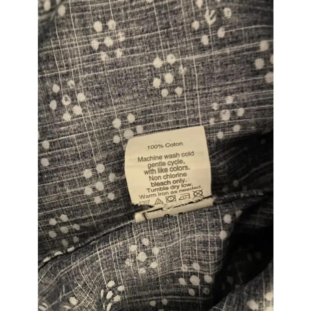 J. Crew Long Sleeve Button-Up Shirt Men's XL Cotton Blue